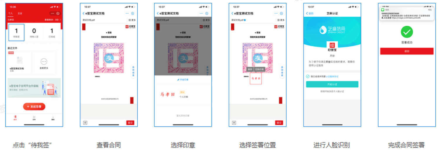 电子签名案例与产品场景